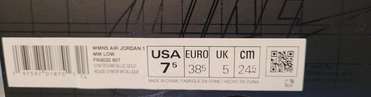 Nike air Jordan 1 - 12