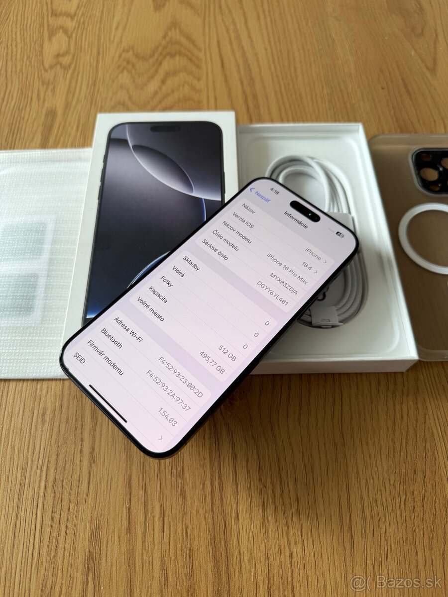 iPhone 16 Pro Max 512 gb Black Titanium v záruke - 12