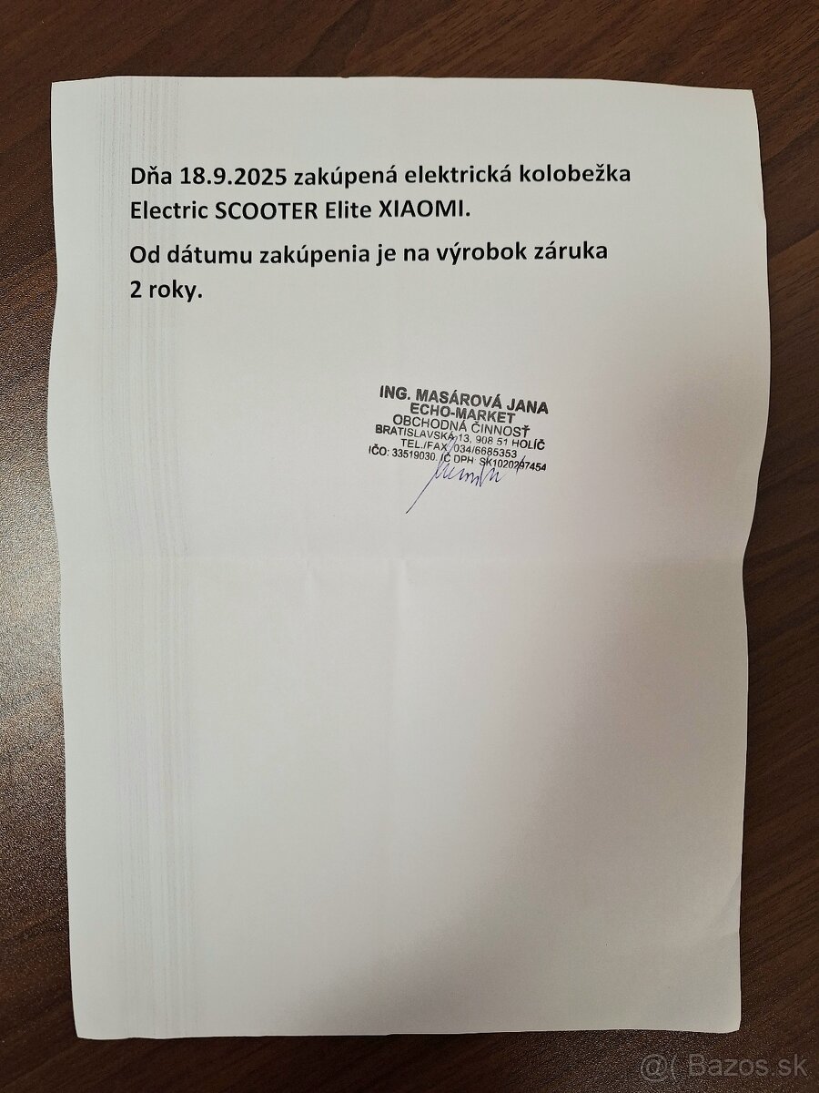 Xiaomi Electric Scooter Elite, záruka do 9/2027 - 12