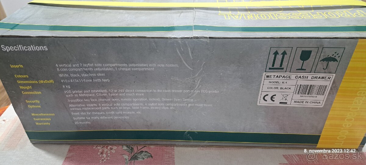 Nová Reálna kasa Metapace K-1
- 12