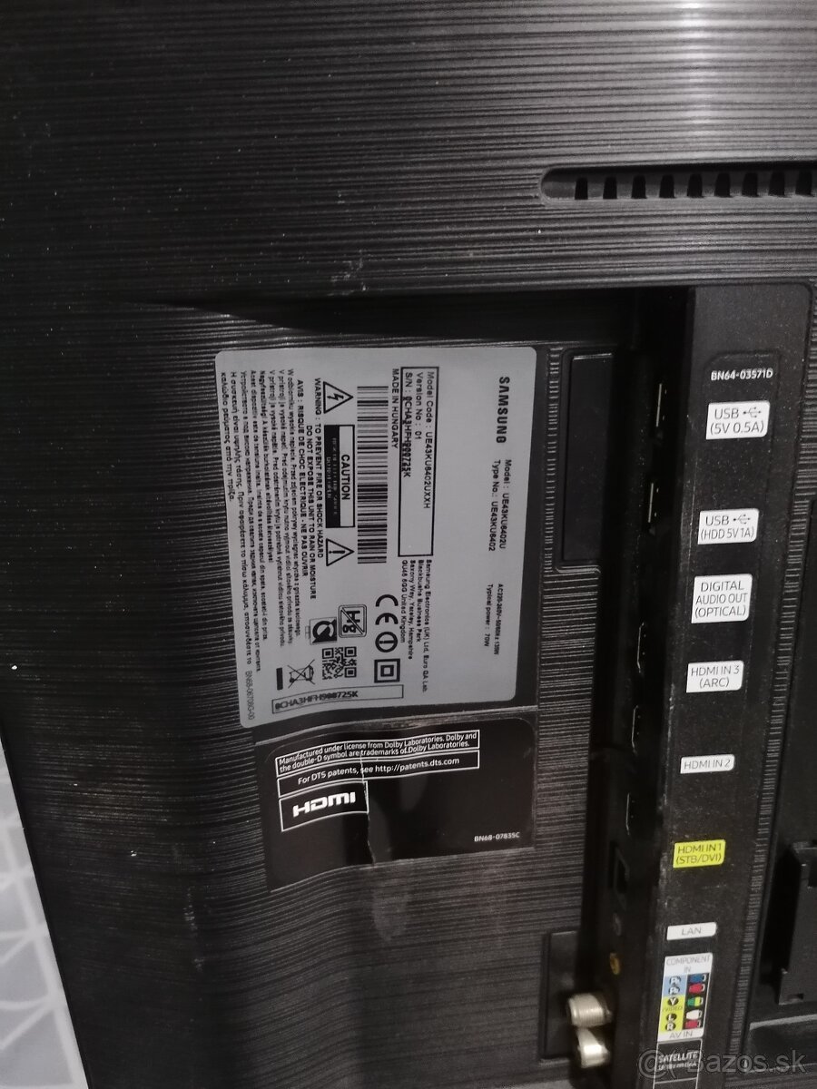 TV Samsung 4k uhd smart UE43KU6402 - predám. - 12