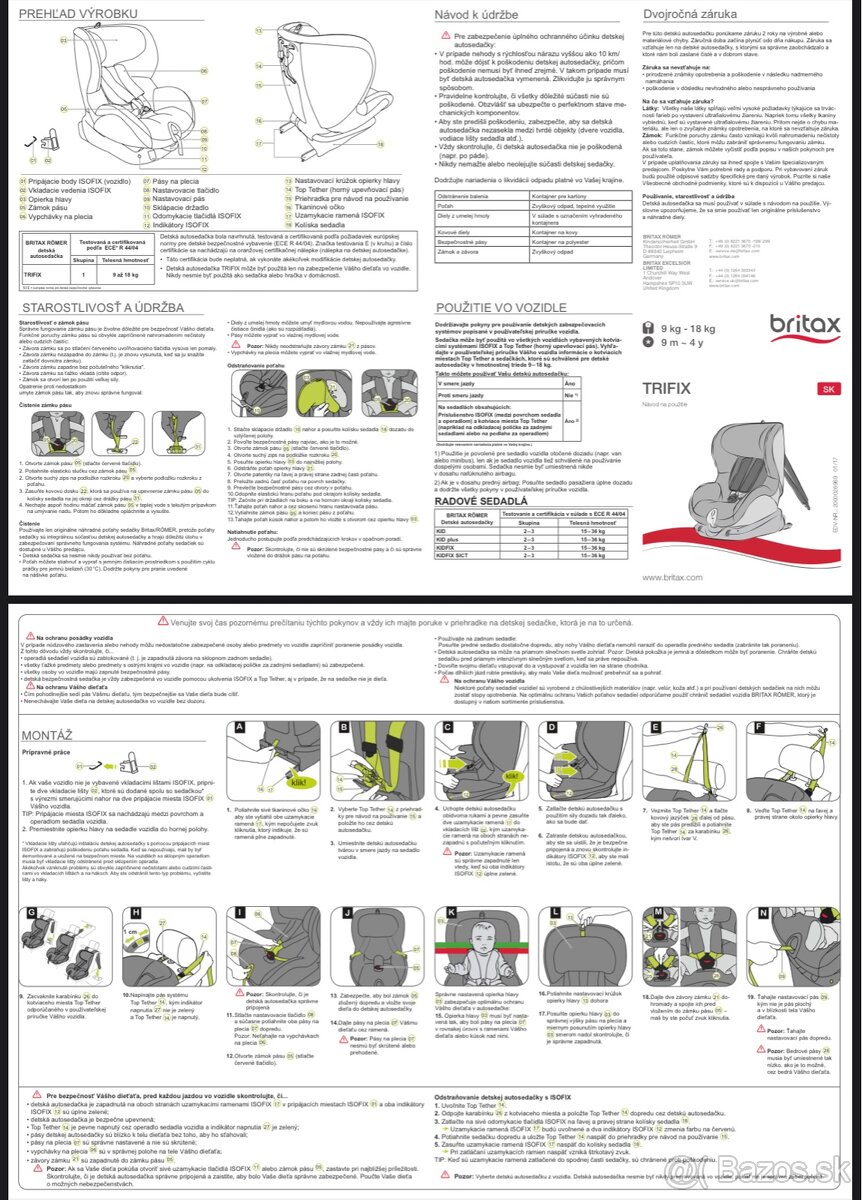Britax Römer Trifix 9-18kg strom grey - 12
