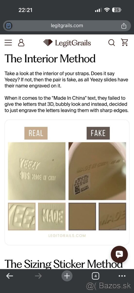 Adidas Yeezy Slide Bone US12 (28-29cm) - 12