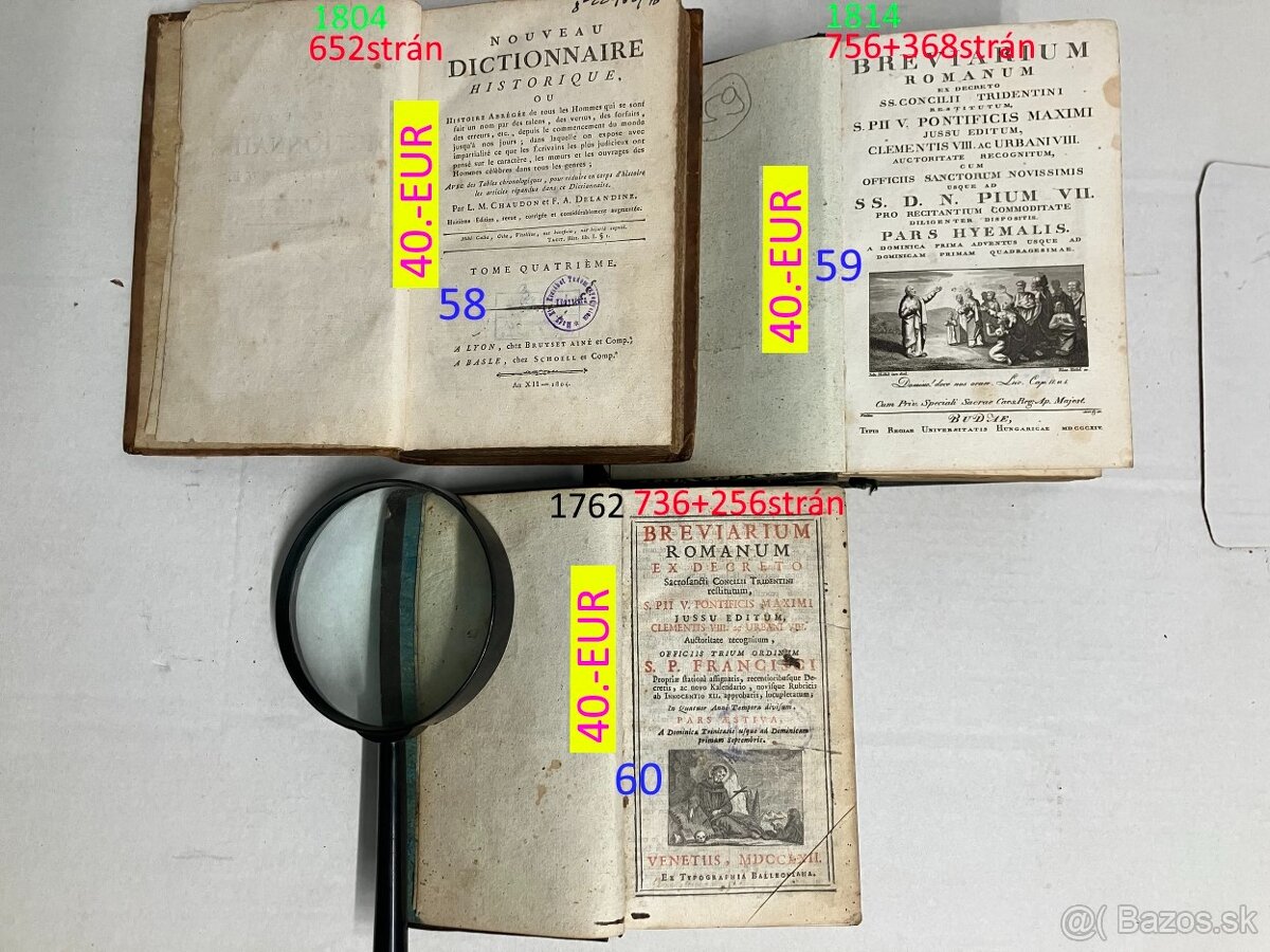 1600 - 1700 veľmi staré knihy - 12