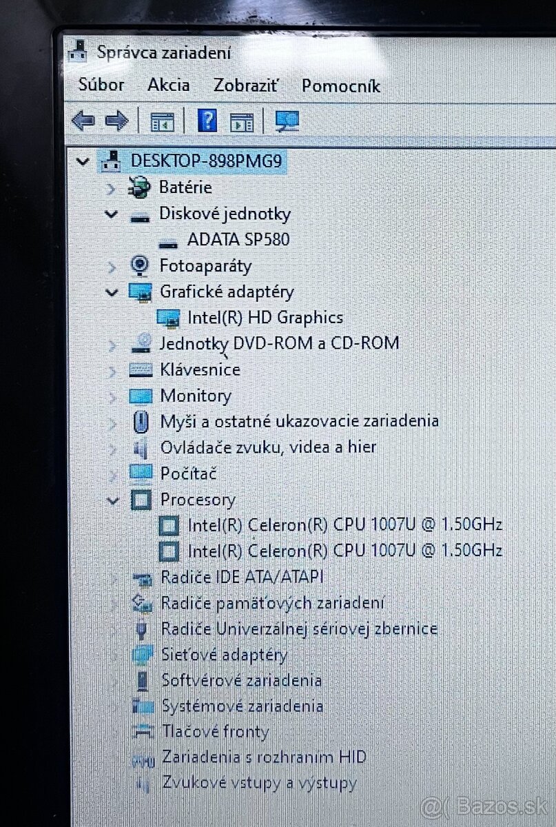 HP Pavilion / Celeron 1007U / 8GB RAM / 120GB SSD / 15.6" - 12