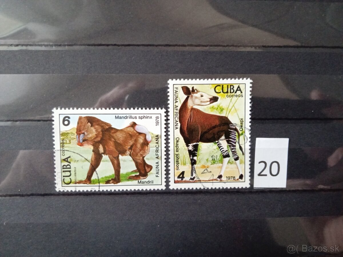 Poštové známky č.491 - AMERIKA a KARIBIK I. - 20 sérií - 12