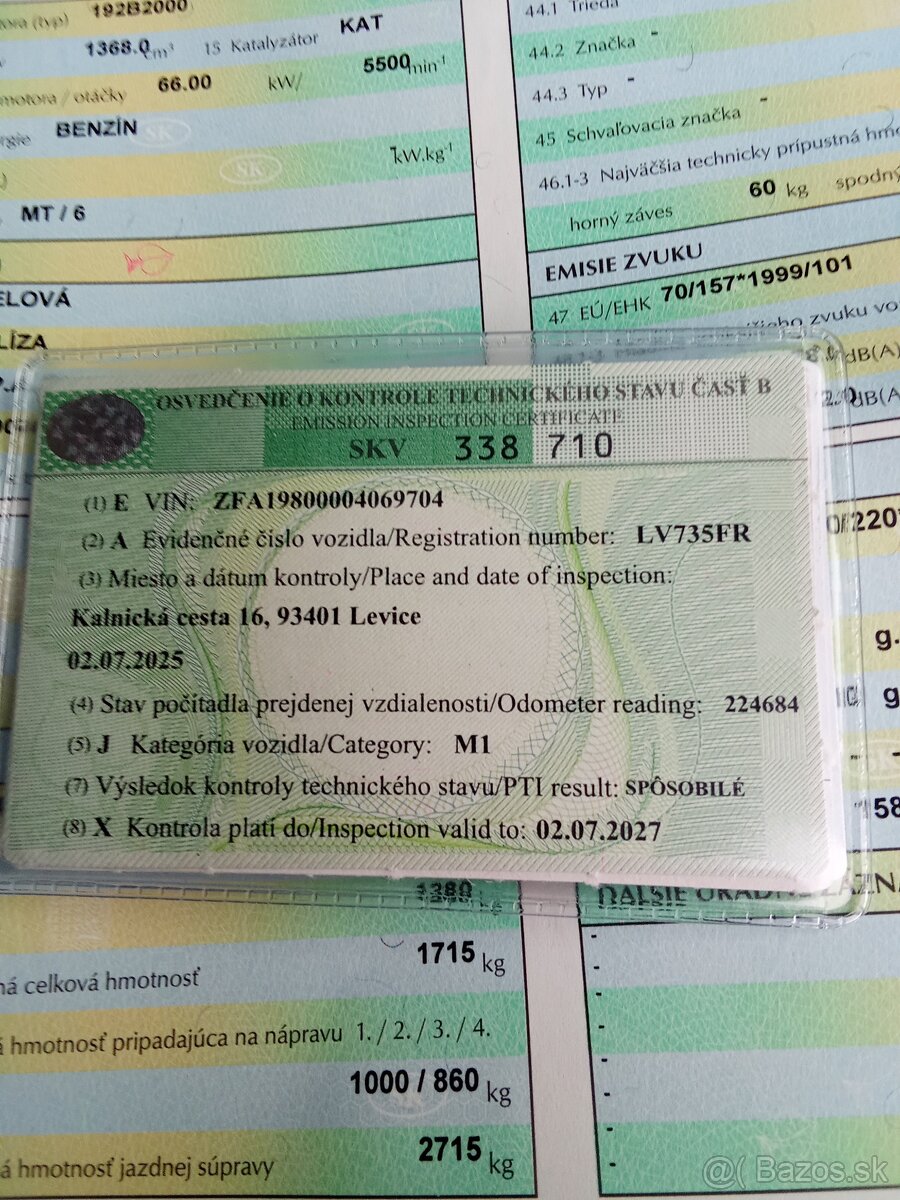 Predám vymením Fiat bravo 1.4 16v 2008 - 12