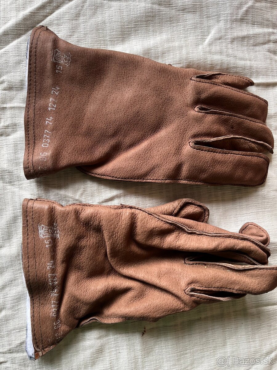 Kožené retro rukavice - 12