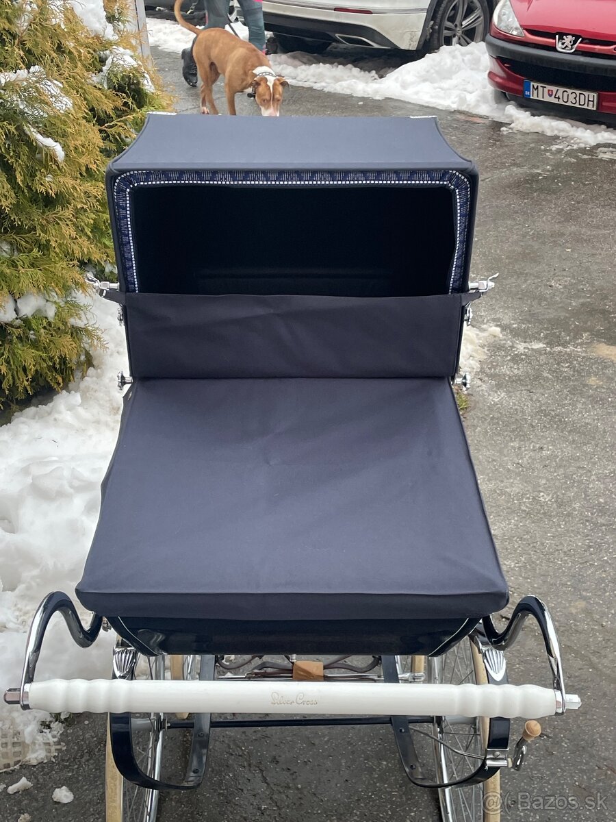 Vintage anglicky Silver cross - 12