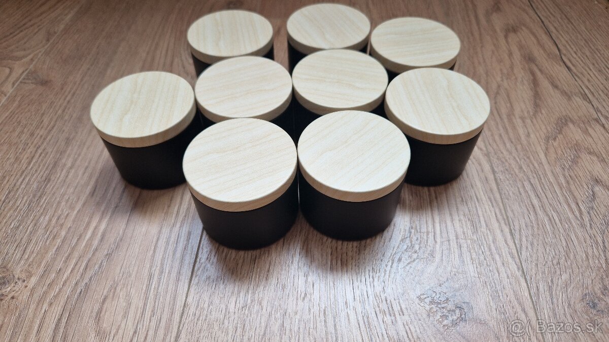 Sklenene hnedé pohare uzatvaracie - 12