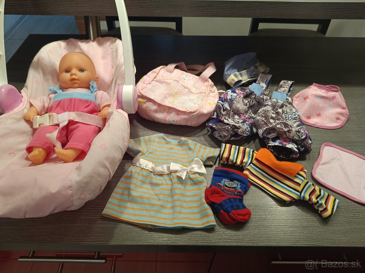 Kočík pre bábiku + rôzne doplnky - 12