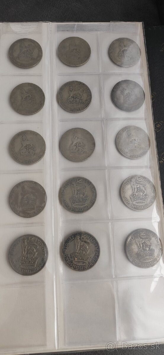 Predám strieborné mince Juraj Vl - GEORGIVS VI - 12