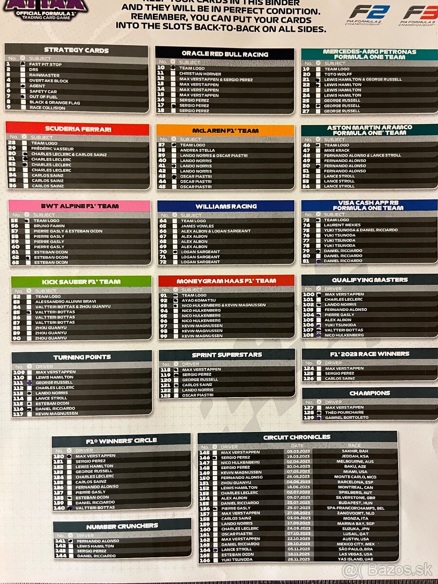 F1 kartičky Topps Turbo Attax 2024 - 12