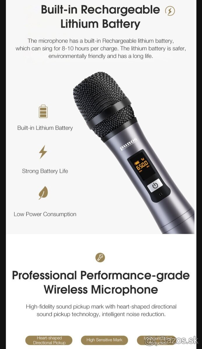 Xiaomi Punos 350w profesionálny reproduktor +2 x mikrofón - 12