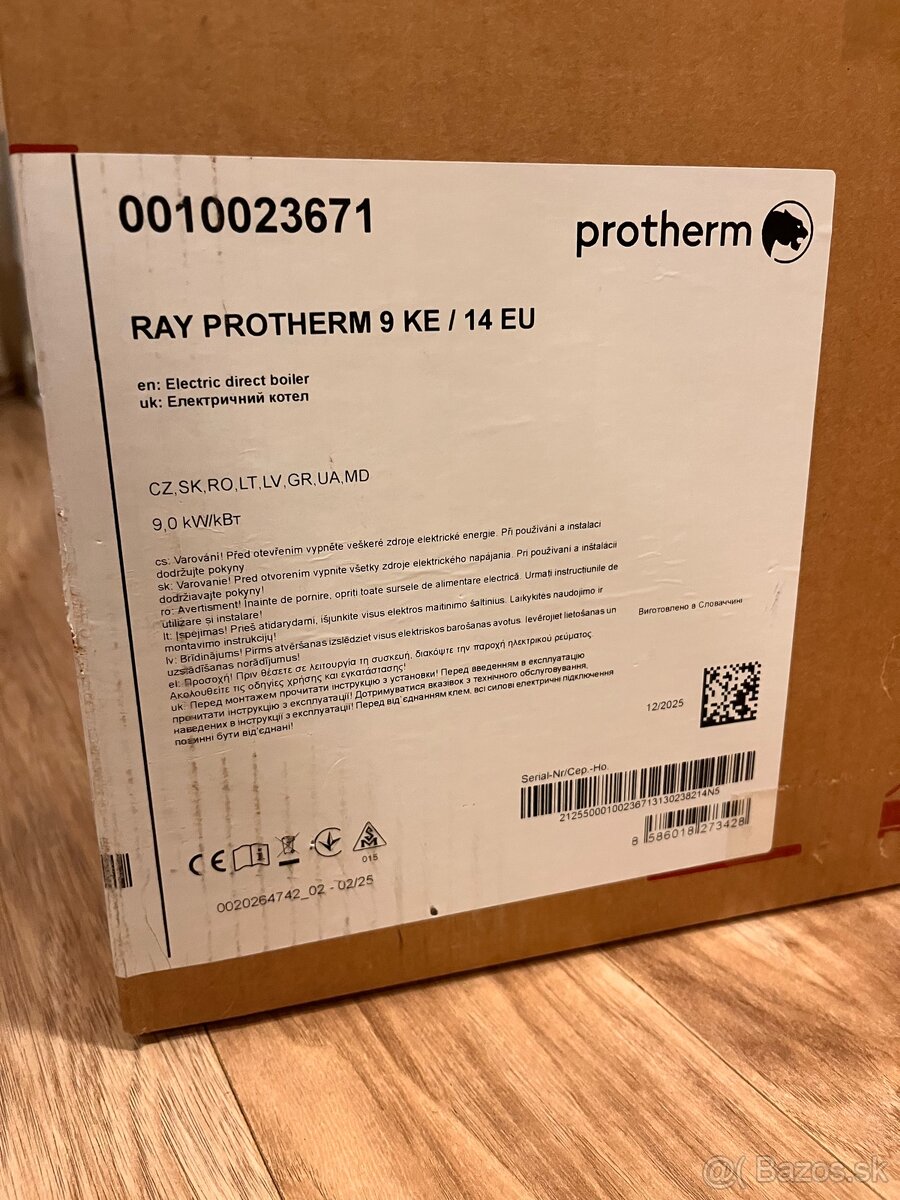 Elektrický kotol PROTHERM Ray 9 KE - 12