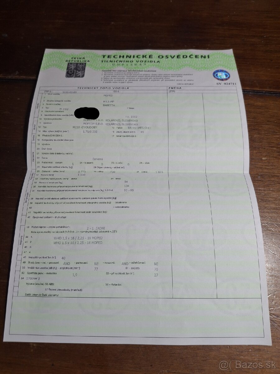 Babetta 210 . 121 LUX - 12