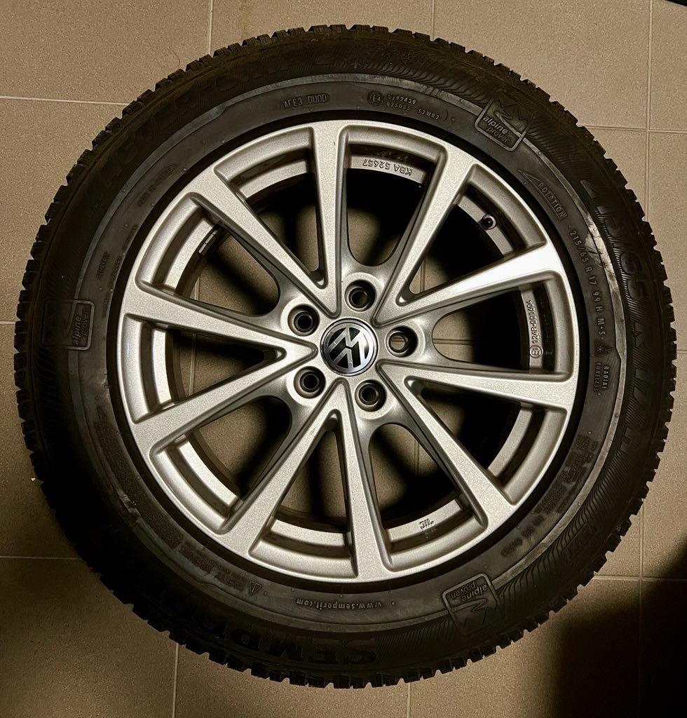 Zimné pneu s alu diskami 215/65/R17 99H aj so snímačmi tlaku - 12