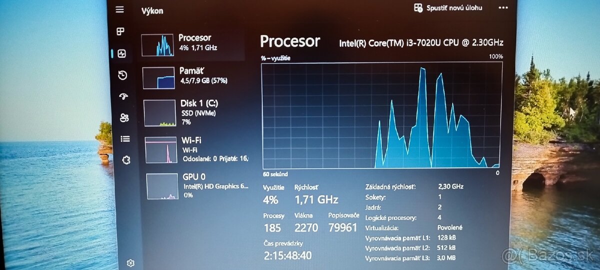 Predám notebook HP 240 g7 - 12