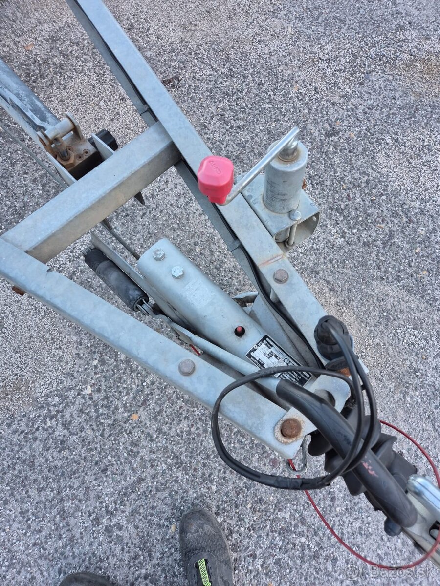 AKB prívesný vozík, preprava AUT, podvalník 2x ossý - 12