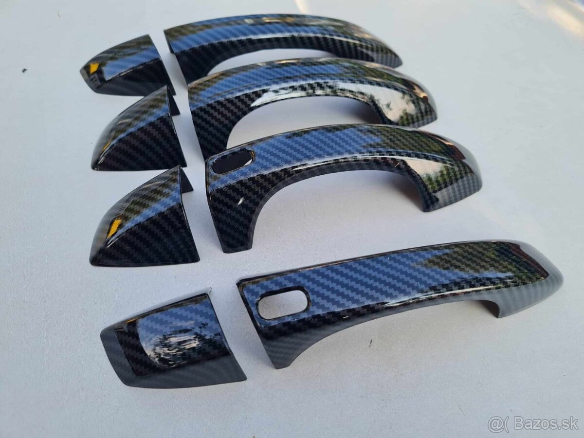 KARBONOVÉ klučky krytky klučiek pre ŠKODA VOLKSWAGEN - 12