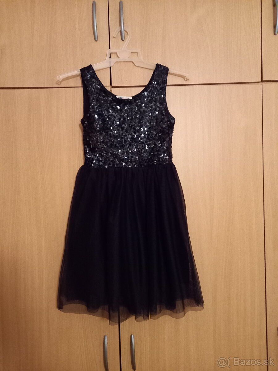 Dievčenské slávnostné šaty H&M veľ. 140 s bundičkou - 12