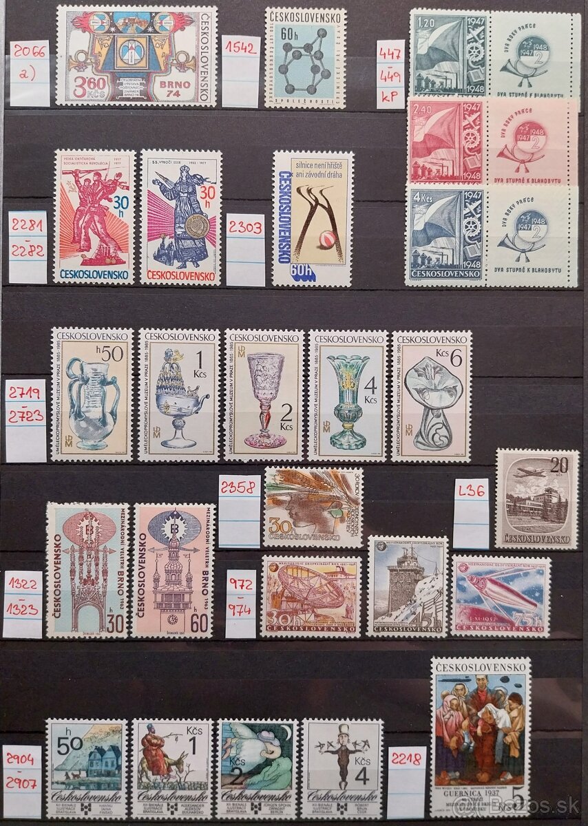 Známky ČESKOSLOVENSKO – 2 - 12