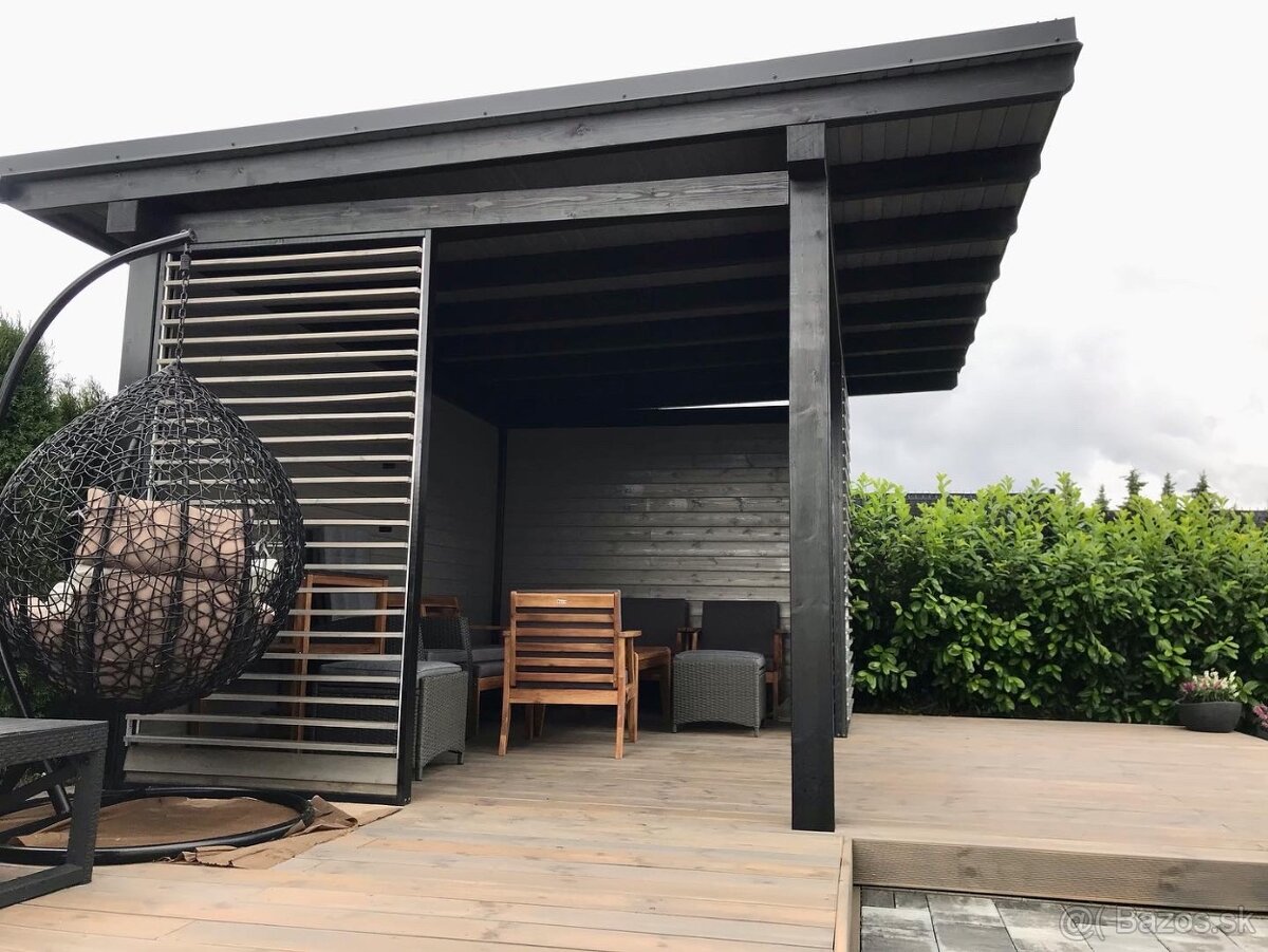 Pergoly Altánky Prístrešky Terasy Drevené Žaluzie - 12