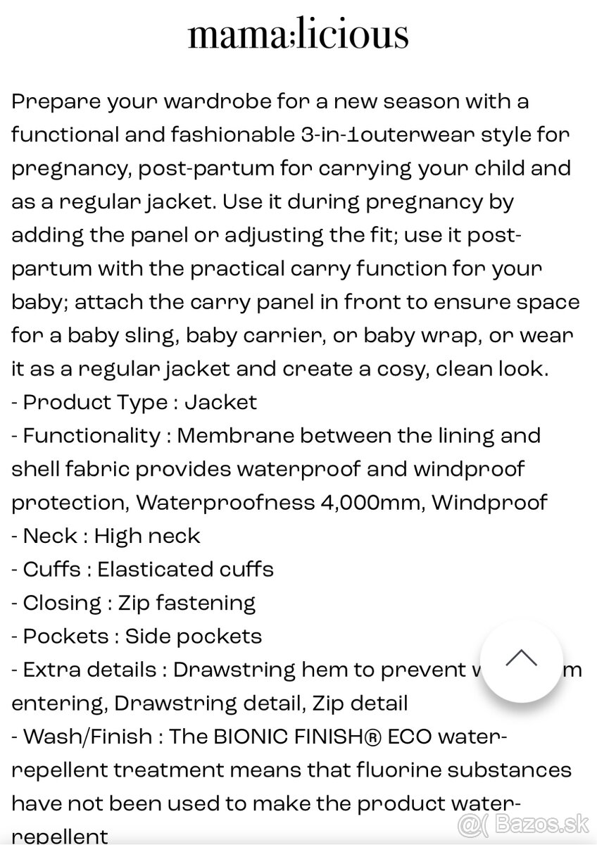 MAMALICIOUS SOFTSHELL nosičský kabát 3v1 veľ L - 12