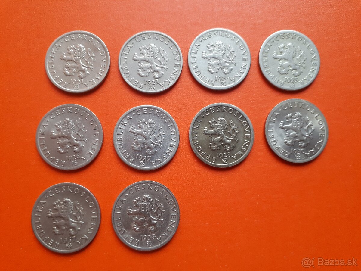 Ponúkam na predaj mince 1.Republika a ČSSR - 12