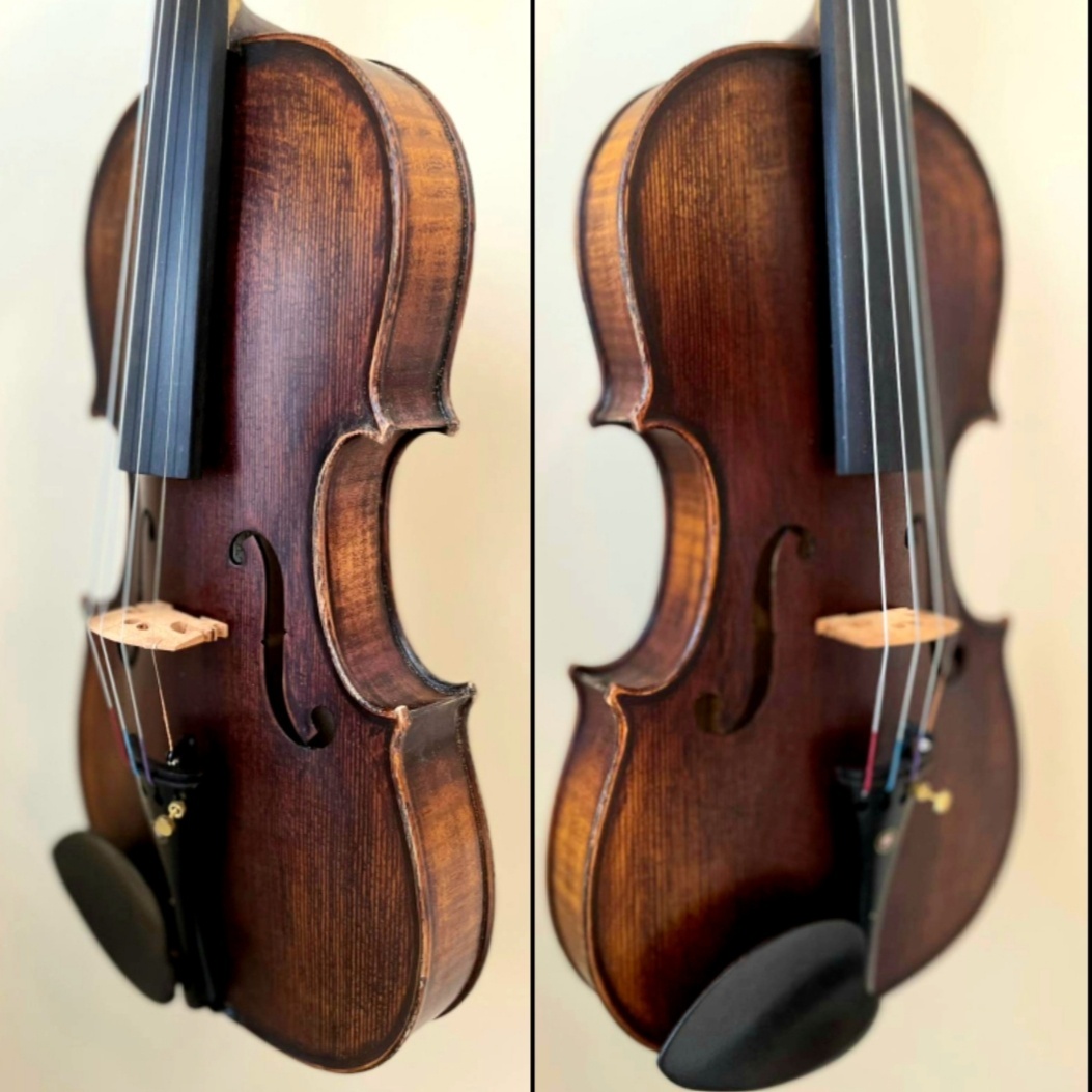 husle 4/4 model Stradivari ( cherry oil) - 12