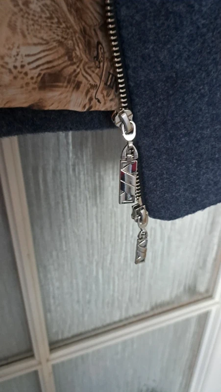 Krásny modrý - teplý kabát veľ. 42 - 12