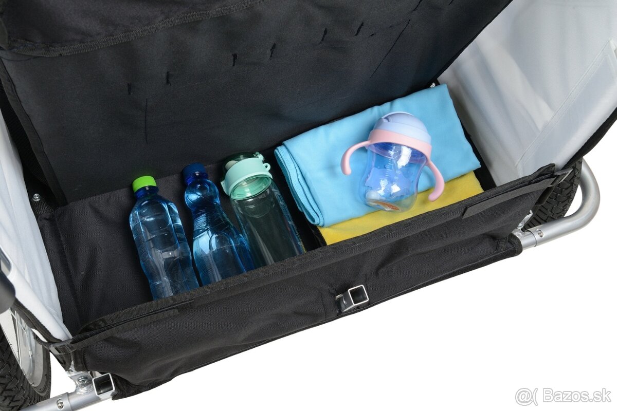 Nový cyklovozík 2v1, príves za bycikel, trojkolka - 12