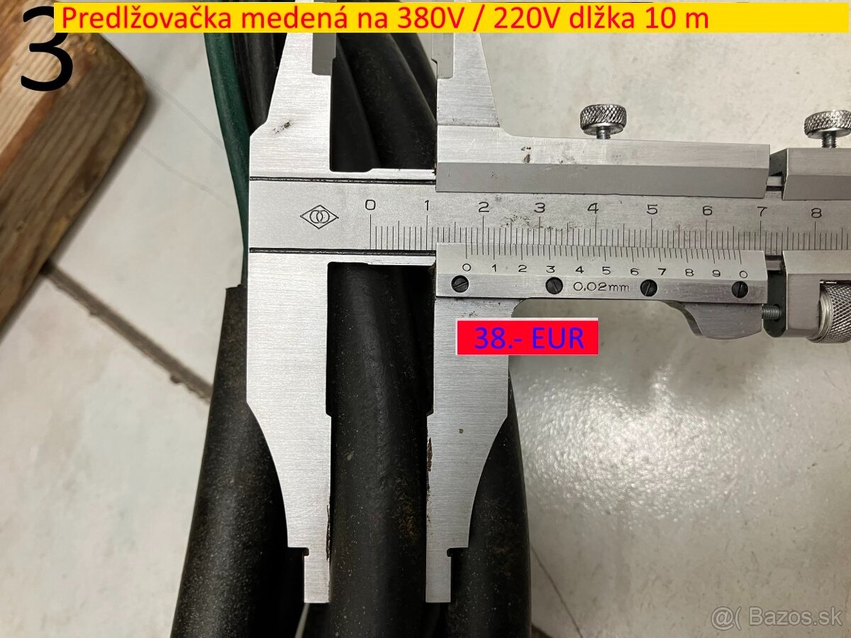 Predlžovačka medená na 380 V - 12