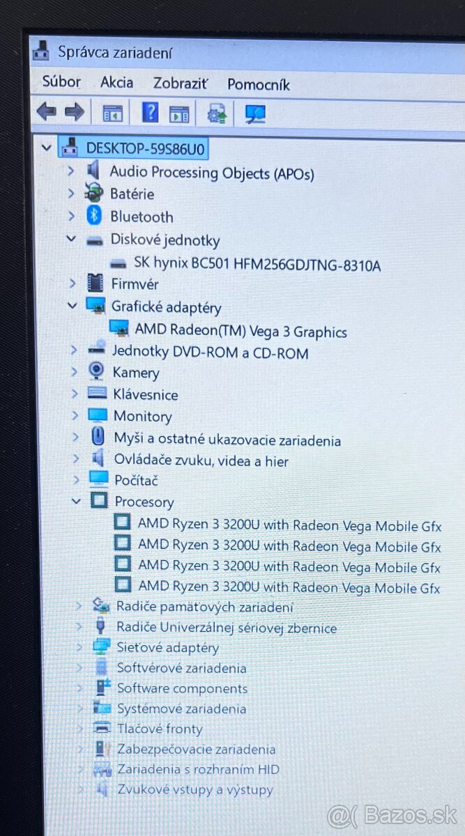 HP / Ryzen 3 / 2GB VEGA / Full HD / batéria 89% - 12