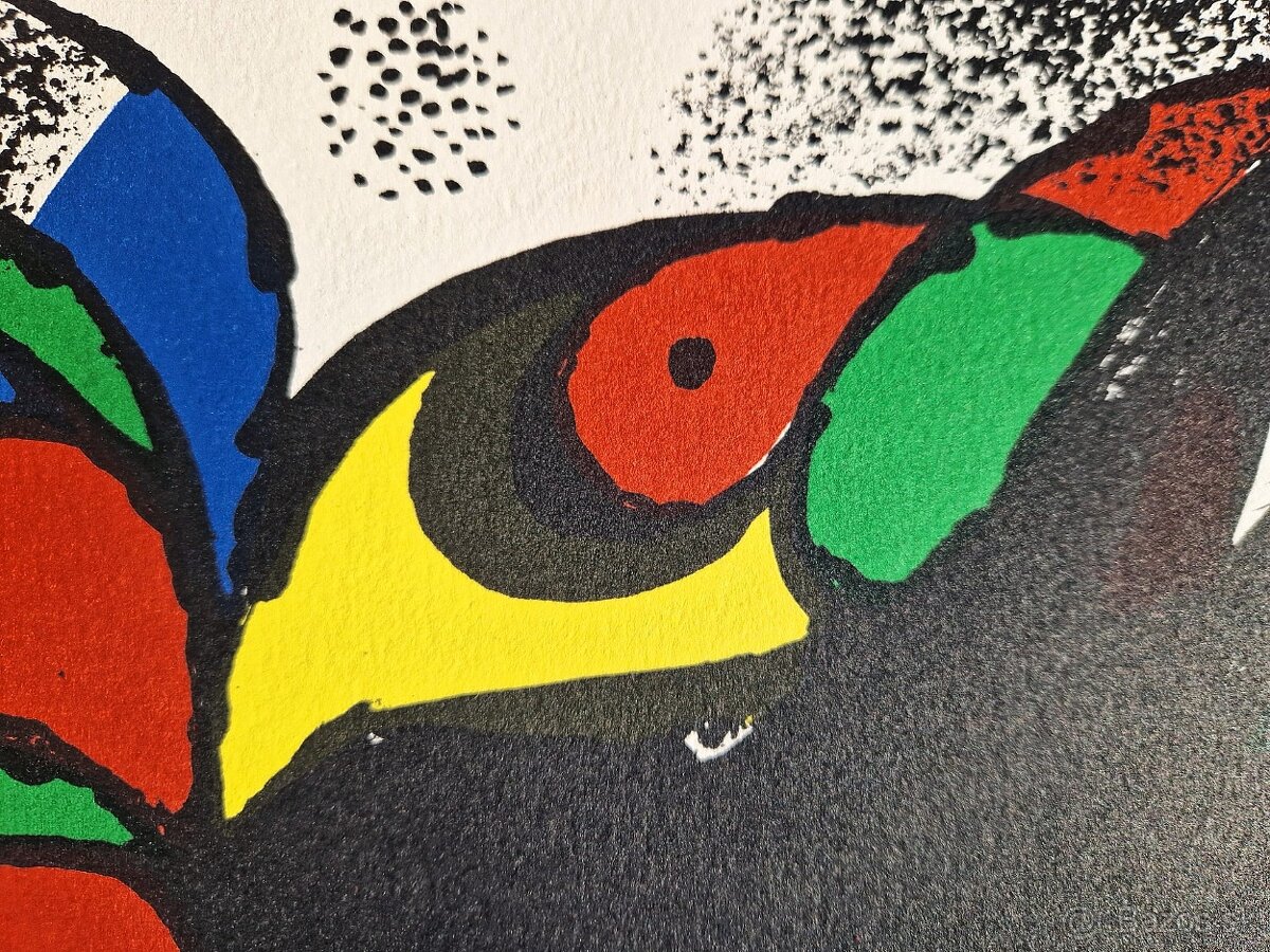 JOAN MIRO - Zľava (Litografia) (Bez rámu), Abstraktný surre - 12
