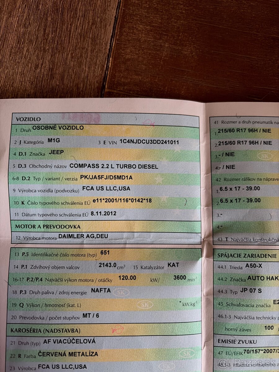 JEEP COMPASS 2,2 L TURBO DIESEL - 12