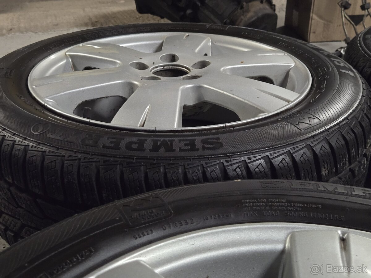 Hliníkové disky 5x100 + zimné pneu 185/60r15 - 12
