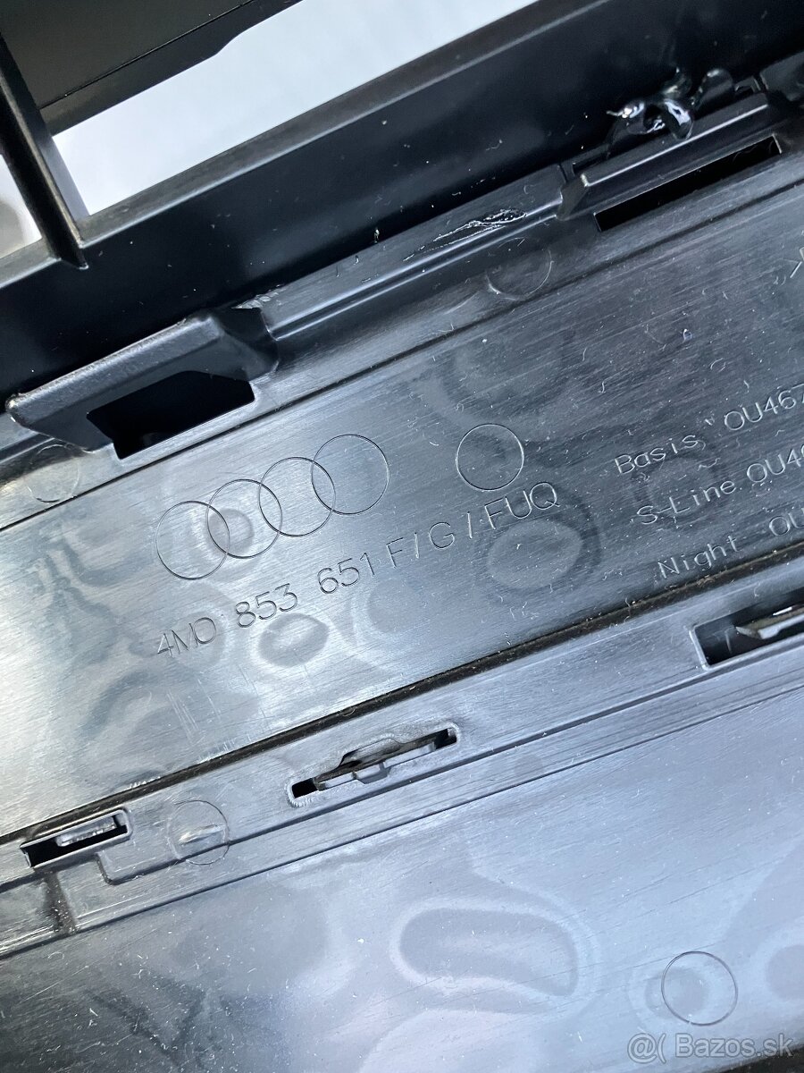 maska audi q7 15-15 sline s-line cerna grill - 12