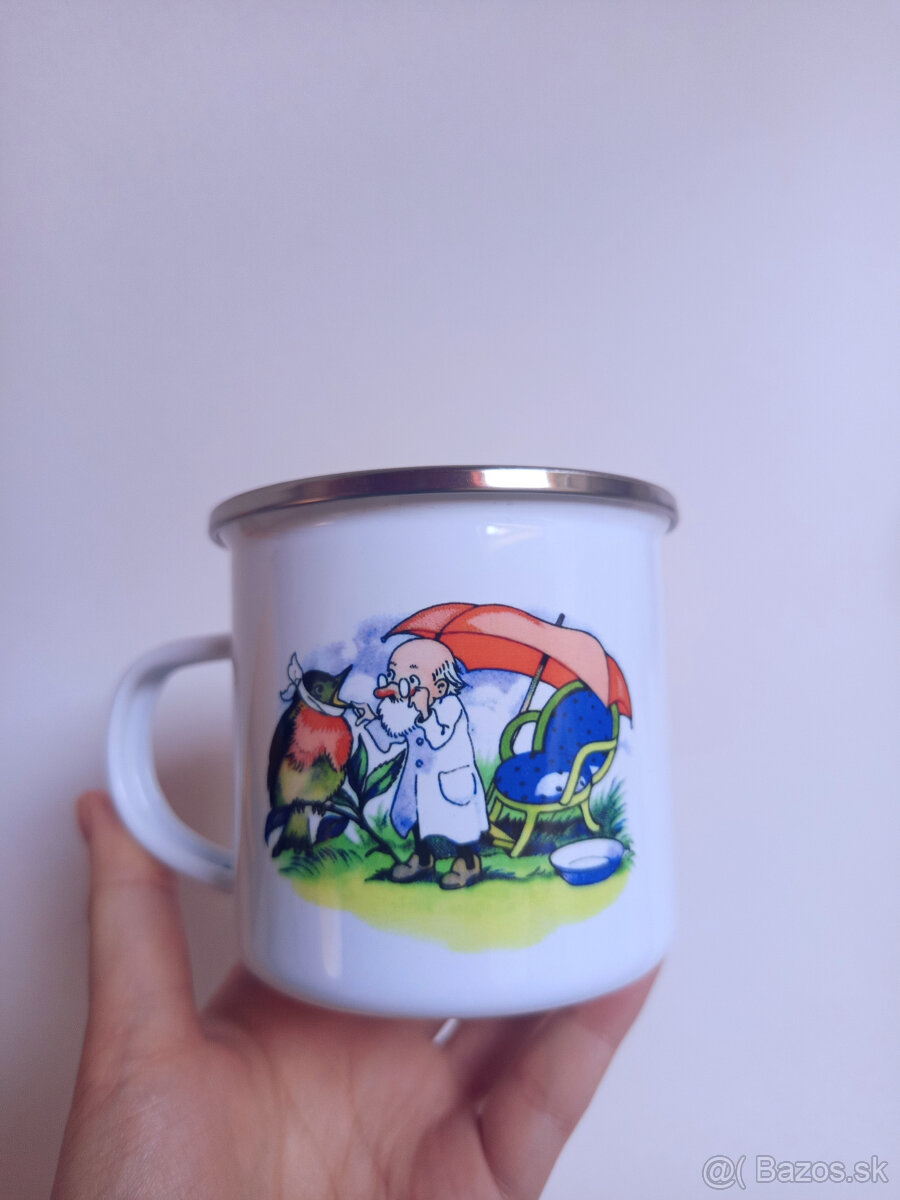 Smaltované hrnčeky s retro obrázkami - 12