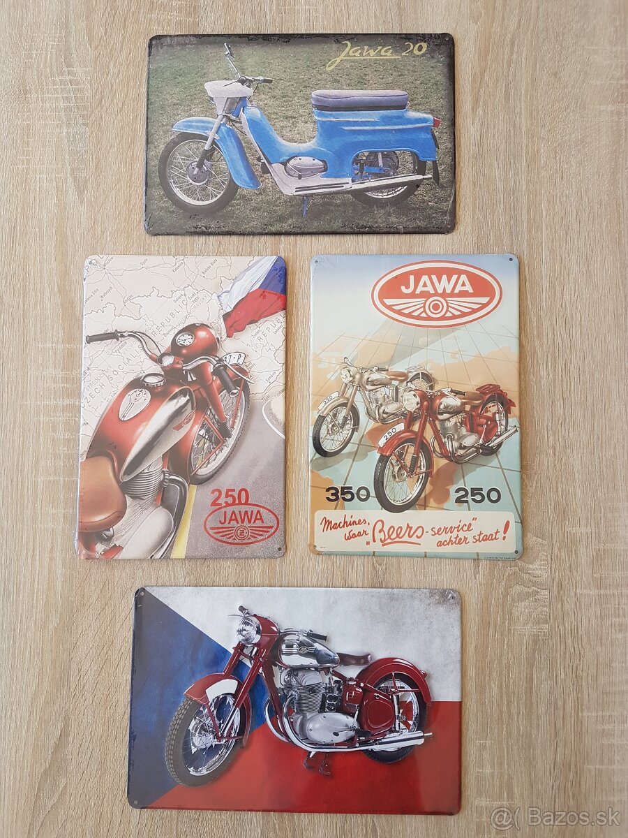 Retro plechové cedule JAWA - 12