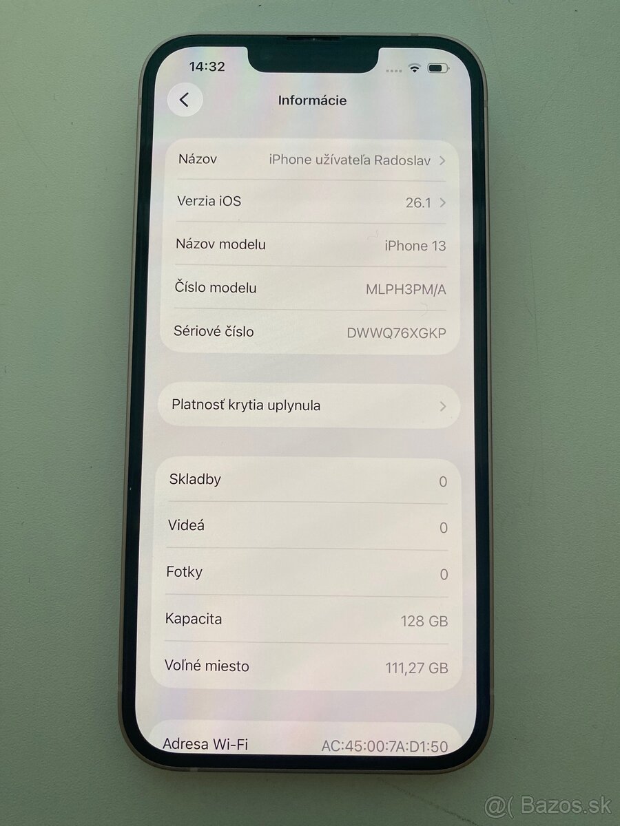 iPhone 13 Pink, batéria 87% - 12