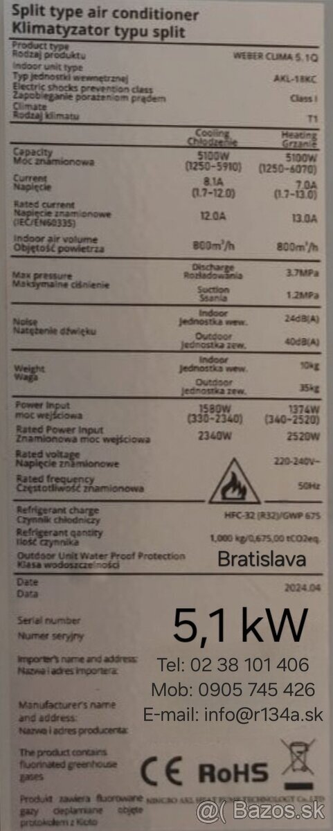 Klimatizácia NOVÁ WIFI kúriť chladiť - 12