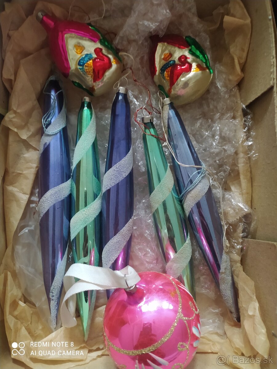 retro vianocne ozdoby , keramika, mix vyber si - 12