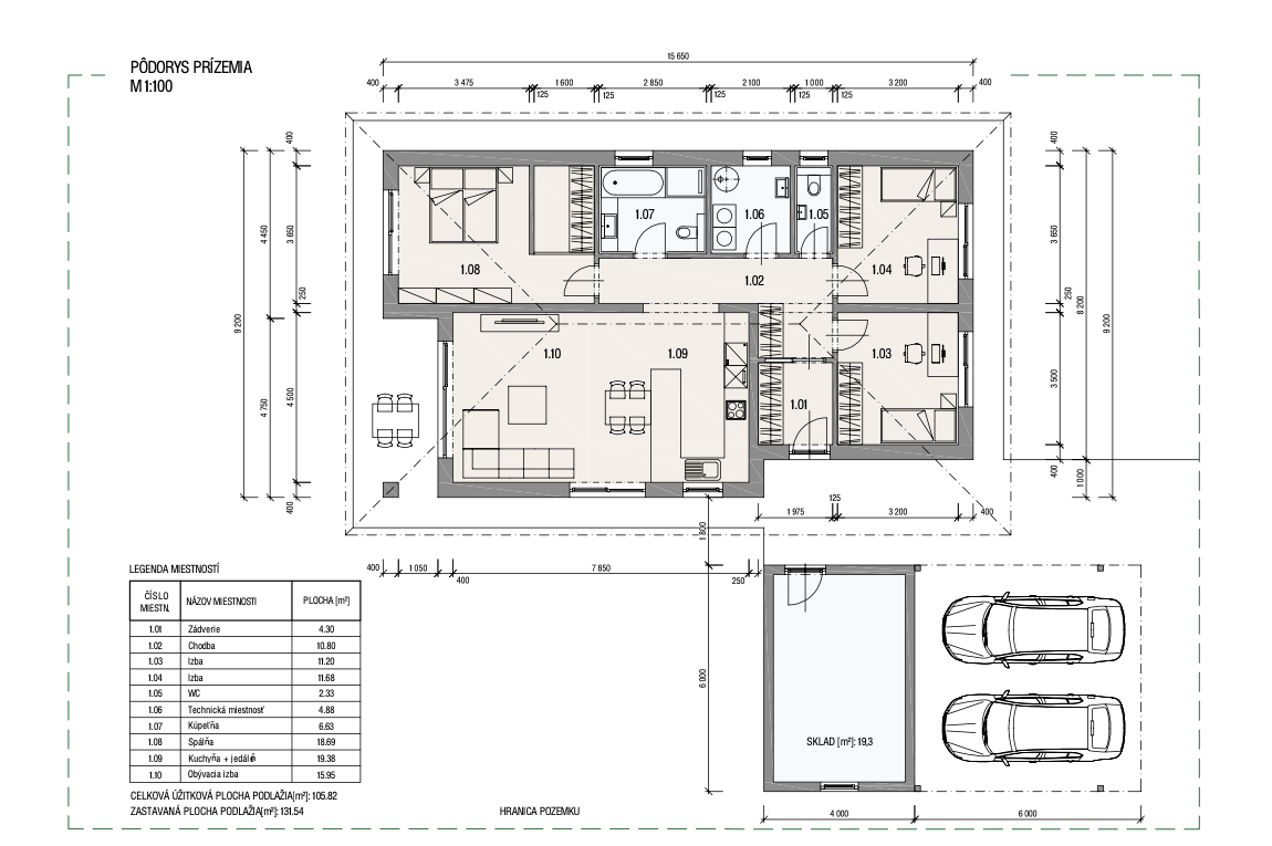 Novostavba Slovany, okres Martin, rodinný dom - bungalov - 12