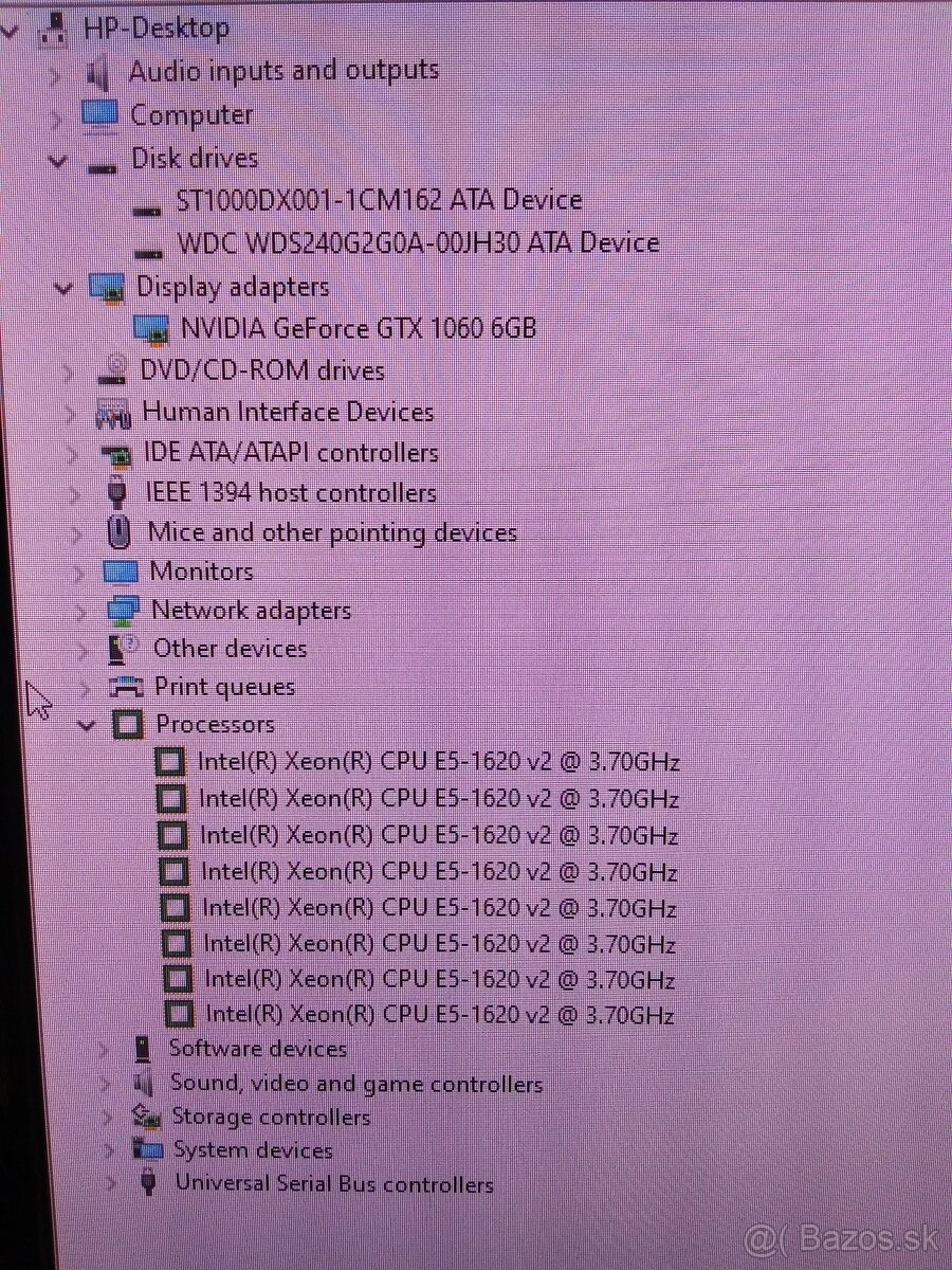 HP Z420, 20GB RAM, Nvidia GTX1060 6GB, SSD+1TB HDD - 12