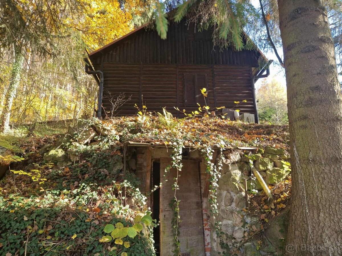 Na predaj zrubová chata so záhradou 1633 m2 v obci Bartošová - 12