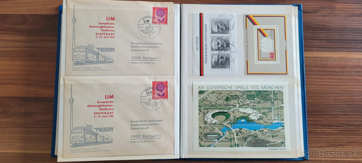 FDC prevažne Nemecko v hrubom albume B5 - 12