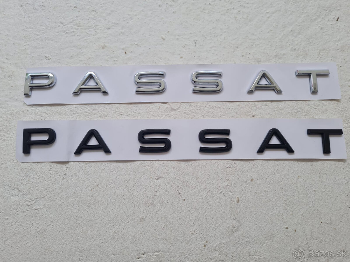 Chrómové a čierne nápisy na kufor VOLKSWAGEN - 12