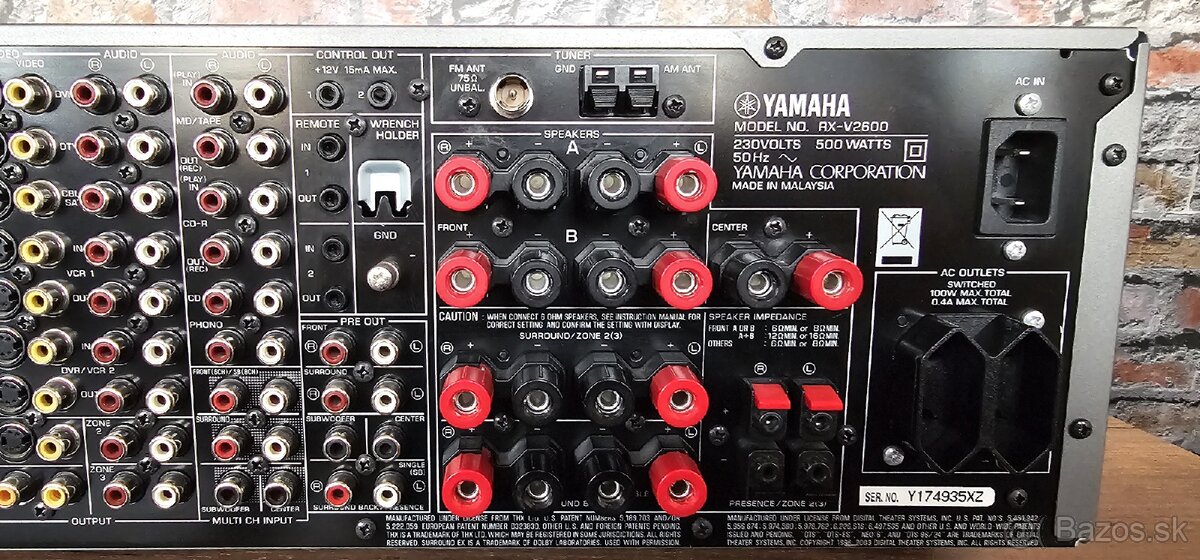 YAMAHA RX-V 2600 7.1 receiver Titan - 12