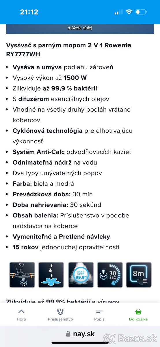 Tyčovými vysávač s psrným mojom Rowenta - 12